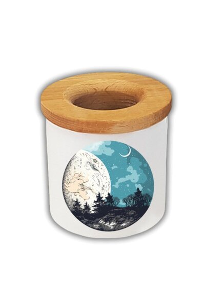 lili hediyelik Moon and Earth Printed Pen Holder Pencil Case, Lh972649782342