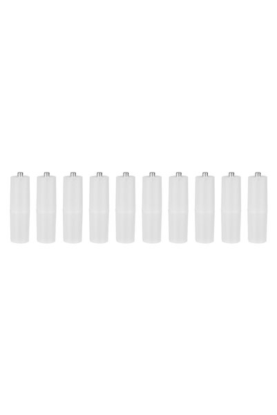 Choice WHITE 10PCS AAA to AA Size Cell Battery Converter Adapter Batteries Ho...