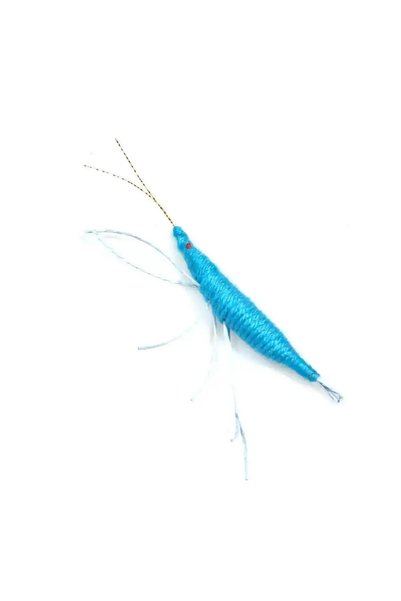 Choice4 blue Simulated Wool Shrimp Cat Toy Containing Catnip Interactive Stre...