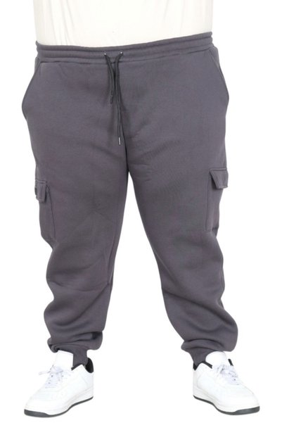 ModeXL Ανδρικό φούτερ Mode XL Large Size Cargo 3 Νήματα 20584 FUME