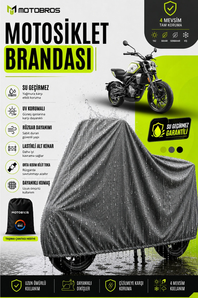 Motobros Motorcycle Cover Cfmoto CLX Black Waterproof Durable (THICKEST) Fabr...