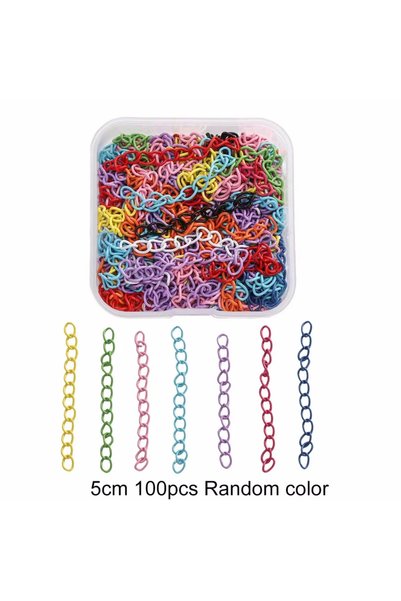 choice2 Extender Chain DIY Jewelry Accessories Set Colored Bead Keychain Open...