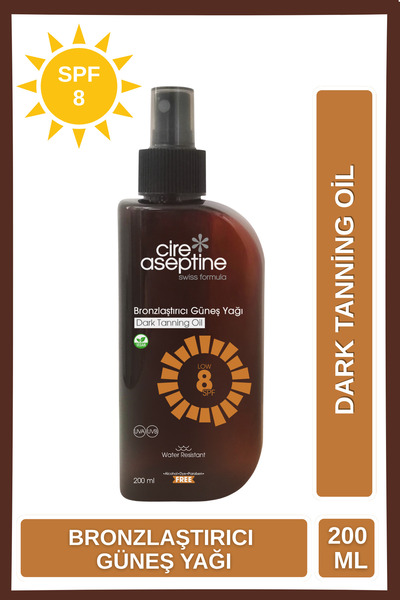 CIRE ASEPTINE Bronzing Sun Oil Spf 8 200ml