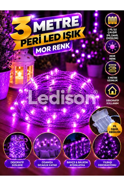 KAYAX 3 Metre Mor Dekoratif Peri Led