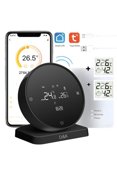D&K WONDER Έξυπνος Θερμοστάτης Περιβάλλοντος WiFi RF, Έλεγχος Internet Phone,...