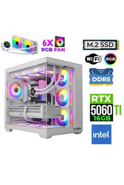XASER Fade X320 Intel i9 14900KF 32GB DDR5 Ram 1TB M.2 NVMe SSD 16GB RTX5060T...