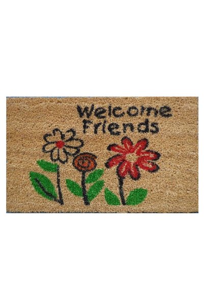 KOÇTAŞ Welcome Friends Pvc Taban Paspas 30x50 cm