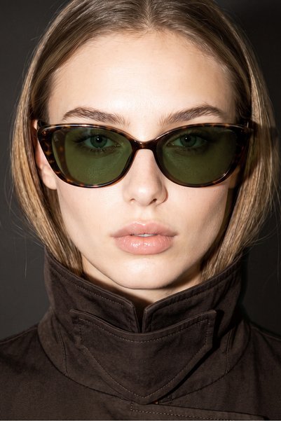 Bilge Karga Desa Leopard Green Sunglasses
