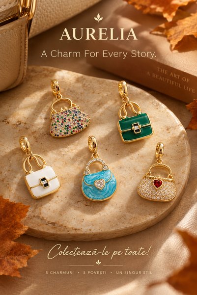 AURELIA Set bijuterii placate cu aur 18K