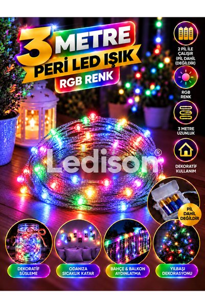 KAYAX 3 Metre Karışık Renkli Peri Led