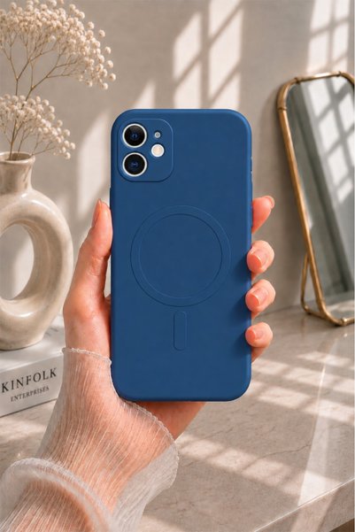 Ithink Iphone 11 Kamera Korumalı Magsafe Kapak LACİVERT
