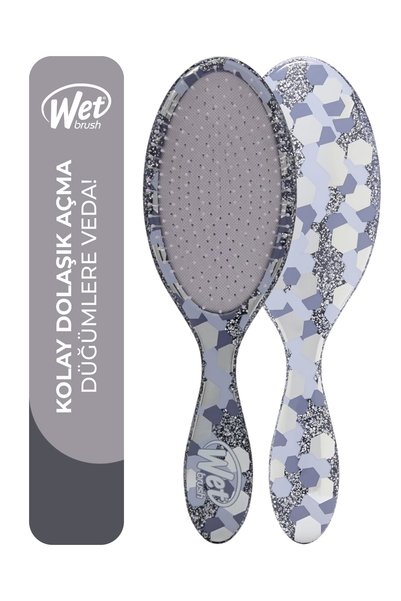 Wet Brush فرشاة شعر / مشط لفك تشابك الشعر من جروفي ديسكو، لون أرجواني