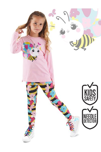 Denokids Little Bee Girl's Tunic Tights Set