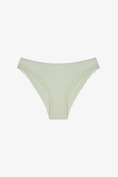 Penti Mint Yeşili Dantel Detaylı Slip Külot