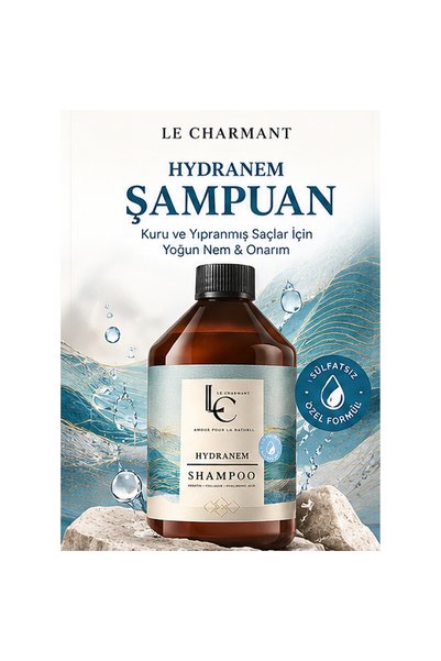 Le Charmant Kuru ve Yıpranmış Saçlar İçin Şampuan | Yoğun Nem & Onarım | Kera...