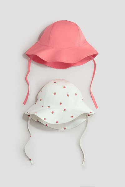H&M 2-pack cotton sun hats
