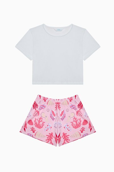 Penti Kız Çocuk Pinkish Pamuklu Pijama Takımı
