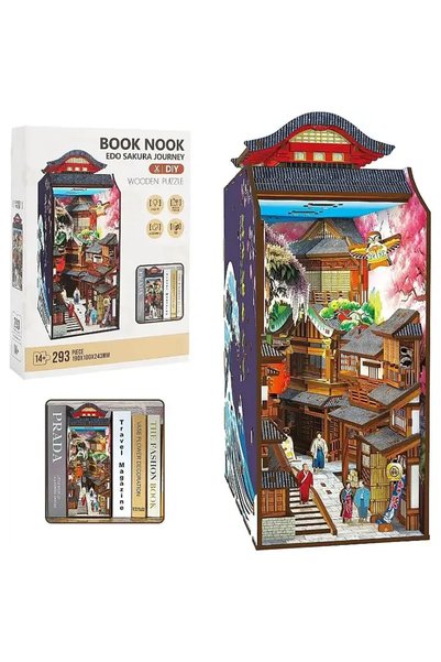 rastplay 3D Wooden Puzzle Book Stand Series Edo Sokura Journey 68049