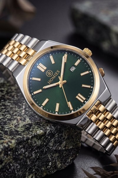 Homies Steel band calendar men's wristwatch - classic design
