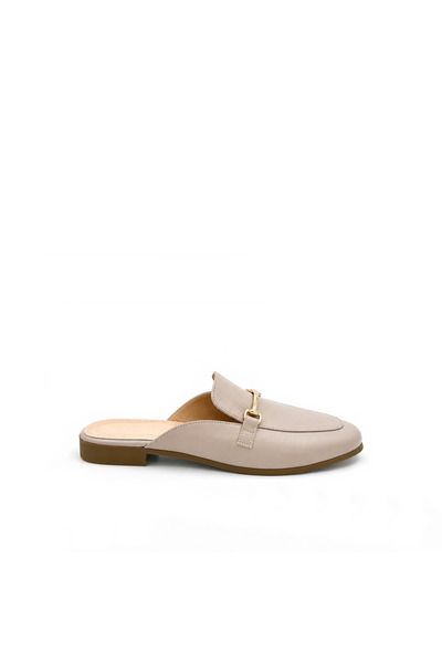 Folle Mink Leather Loafer Slippers