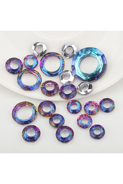 Choice LanG 8-20MM 20Pcs Multi Size Large Hole Circle Angel Ring Mixed Color ...