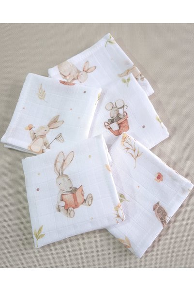 jr.bunnies %100 Pamuk Müslin Ağız Mendili - Bunnies