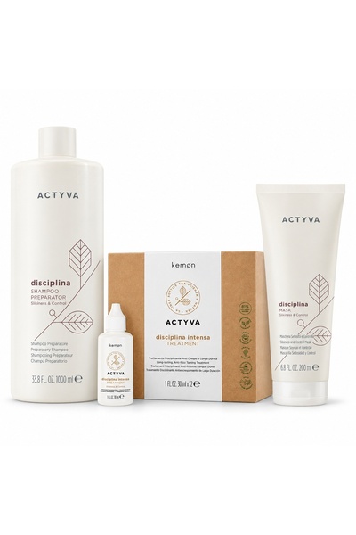Kemon Set Actyva Disciplina Discipline, Șampon Preparator 1000 ml + Mască 200...