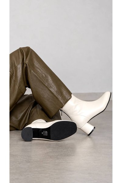 ESSO LA MİA Vılana Heeled Boots Genuine Leather
