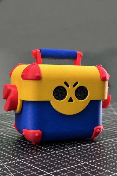 TRAGEDY Brawl Stars - Mega Box Coin Sandığı 3D Baskı Figür Açılır Kapanır Kutu