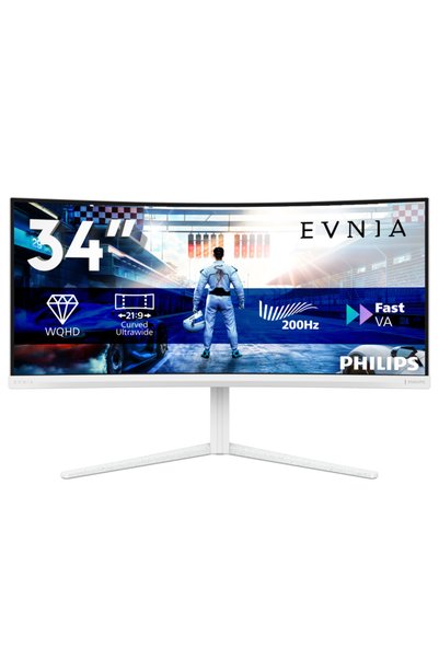 Philips Monitor Gaming 34M2C5601QA/00, 34", 3440 x 1440 pixeli, White, 3 ani ...