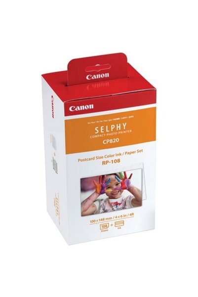Canon Set hârtie foto + cerneală RP-108, 100x148mm, 108 coli, 8568B001AA, pen...