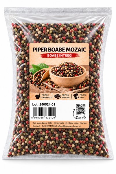 Top Ingrediente Piper Boabe Mozaic - 1kg