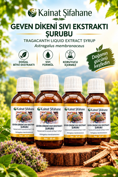 Kainat Şifahane Geven Dikeni Bitkisel Sıvı Ekstraktı Şurubu 150 ml X 4 Adet