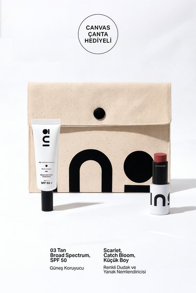 inobeauty Scarlet Stick Ruj & Allık 4,5 gr + Nemlendiri Güneş kremi SPF+ 50 0...