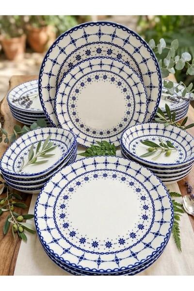 Güral Porcelain Oya 15 Piece Breakfast Set