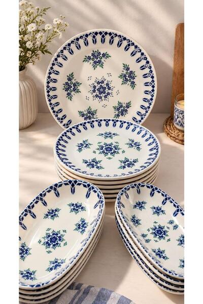 Güral Porcelain 15-Piece Breakfast Set