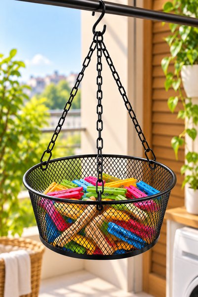 VENON Black | |   Metal Peg Basket Dowry Basket Lifetime Peg Basket Mesh Bask...