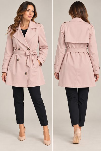 ONLY ONLORCHID TRENCHCOAT PUFF SLEEVE CS OTW