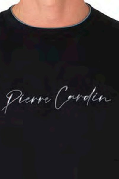 Pierre Cardin 6115 Erkek Uzun Kollu Bisiklet Yaka Üç İplik Eşofman Takımı-Siyah