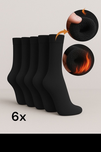 mrmpro Erkek Polar Termal Çorap Soğuğa Dayanıklı Kalın Model 6’lı Paket