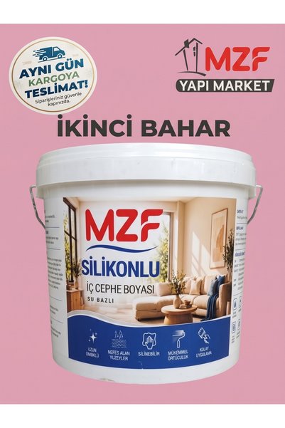 MZF Silikonlu Silinebilir Su Bazlı İç Cephe DUVAR Boyası KOKUSUZ YÜKSEK KAPAT...
