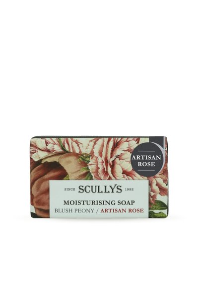 Scullys Săpun artizanal, bujor roz pal (negru), 150 g