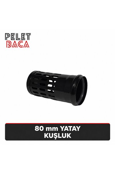 PELET BACA 80 mm Yatay Şapkasız Kuşluk – Tam Otomatik Pelet Sistemleri İçin