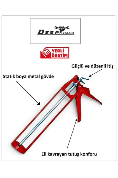 DESPA İSKELET TİP METAL SİLİKON TABANCASI
