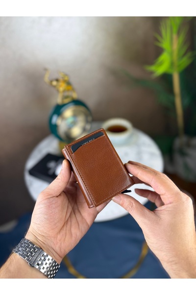 LORİS POLO Hakiki Unisex Mekanizmalı Deri Cüzdan