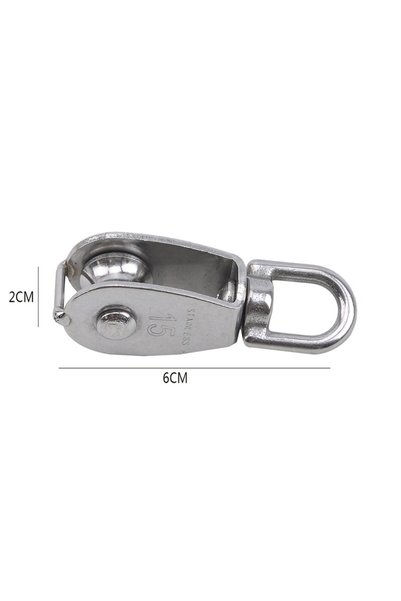 Choice M15-Single Wheel Stainless Steel Pulley M15/M25 Single/Double Wheel Sw...
