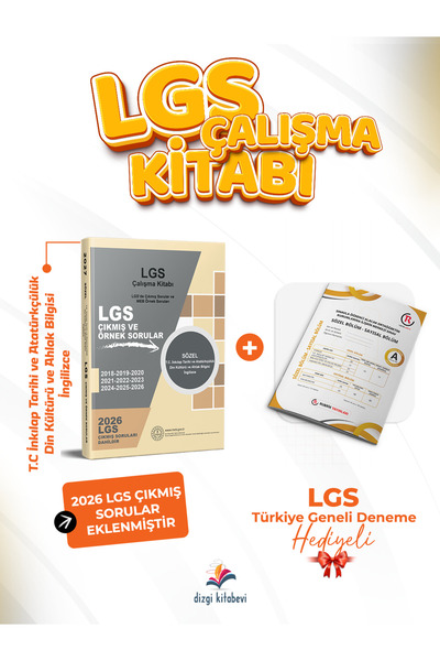 Dizgi Kitap 2027 8. Sınıf MEB LGS İnkılap Tarihi Atatürkçülük, Din Kültürü ve...