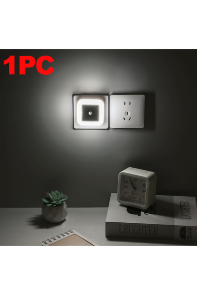 Choice European plug White Light 1PC 1-8pcs LED Night Light,Plug in Night Lam...