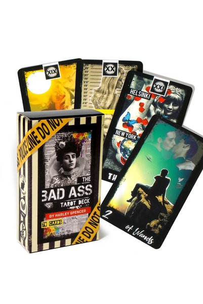 Choice Light Grey The Bad Ass Tarot Deck 78 Cards Deck Fortune Telling Game D...