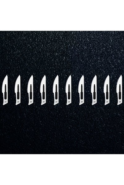Choice 10 pieces 10pcs 23 Carbon Steel Blades | Asymmetrical Edge, Suitable f...